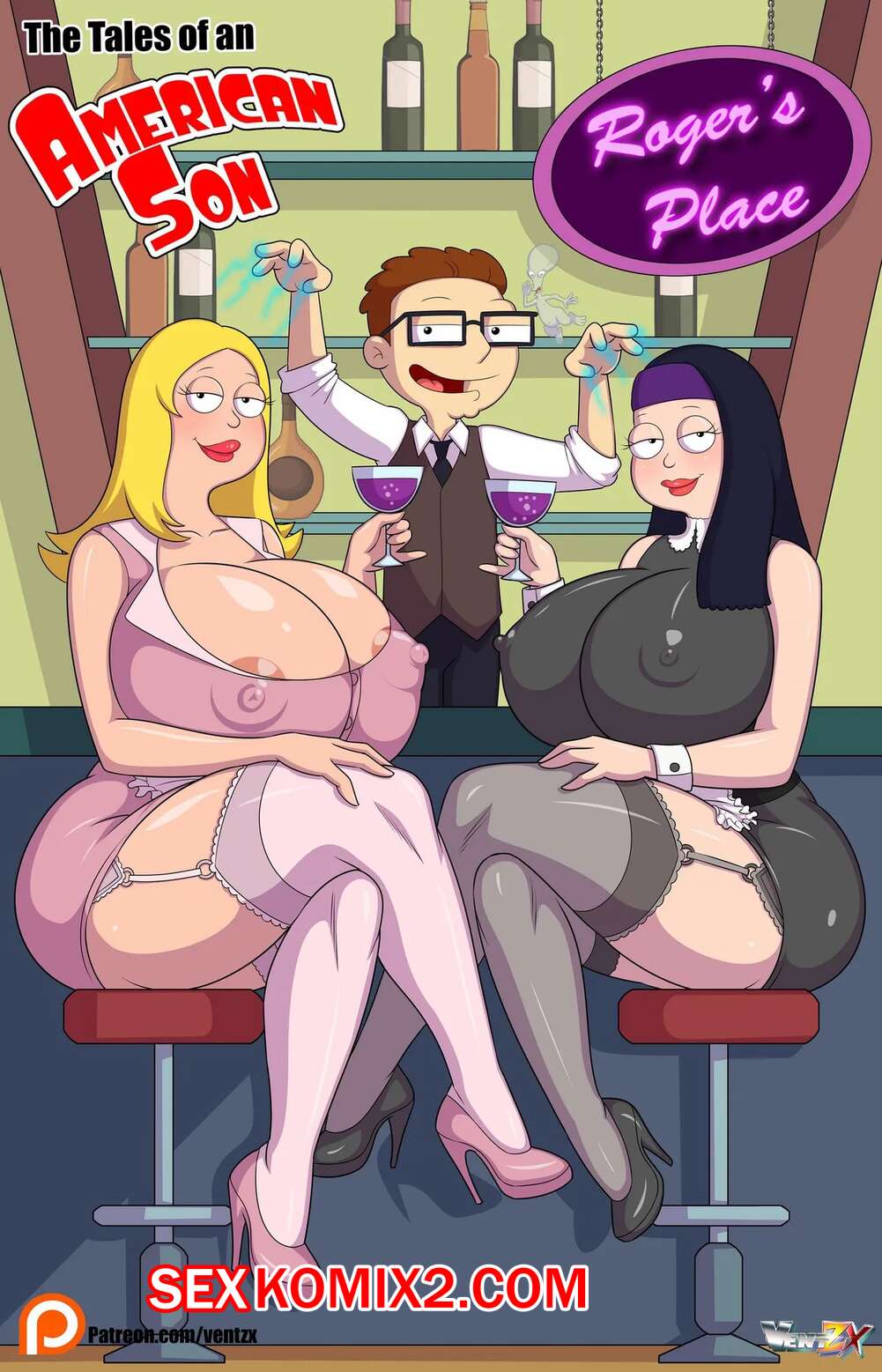 Порно комикс American Dad. Истории американского сына. Часть 2. Arabatos