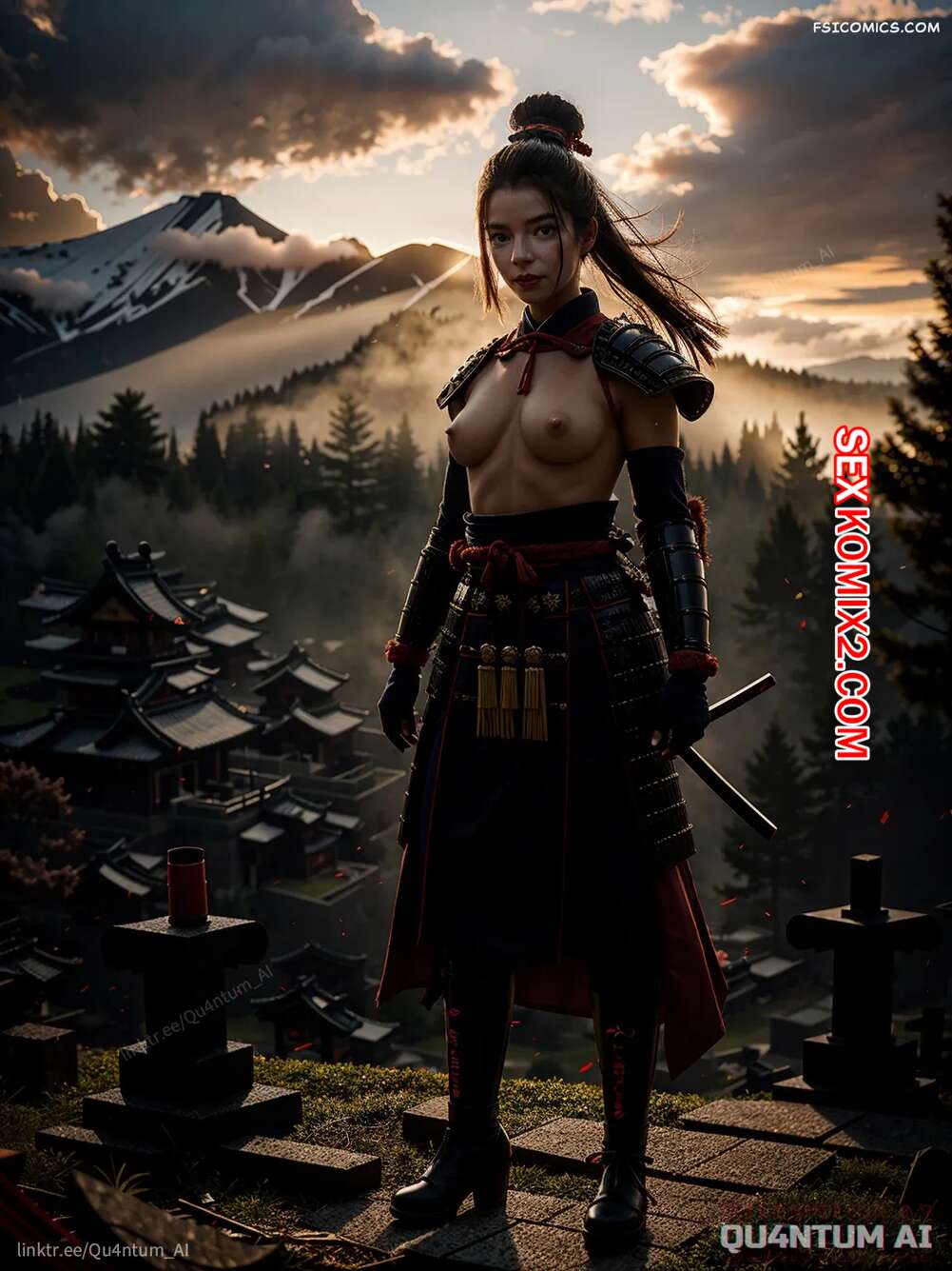 Порно комикс Anya Taylor Joy. Samurai Warrior Ninja Japanese. QuantumAI