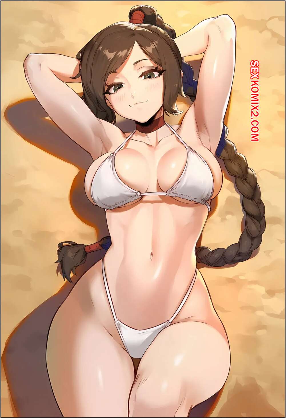 Порно комикс At The Beach With Ty Lee. AKSN