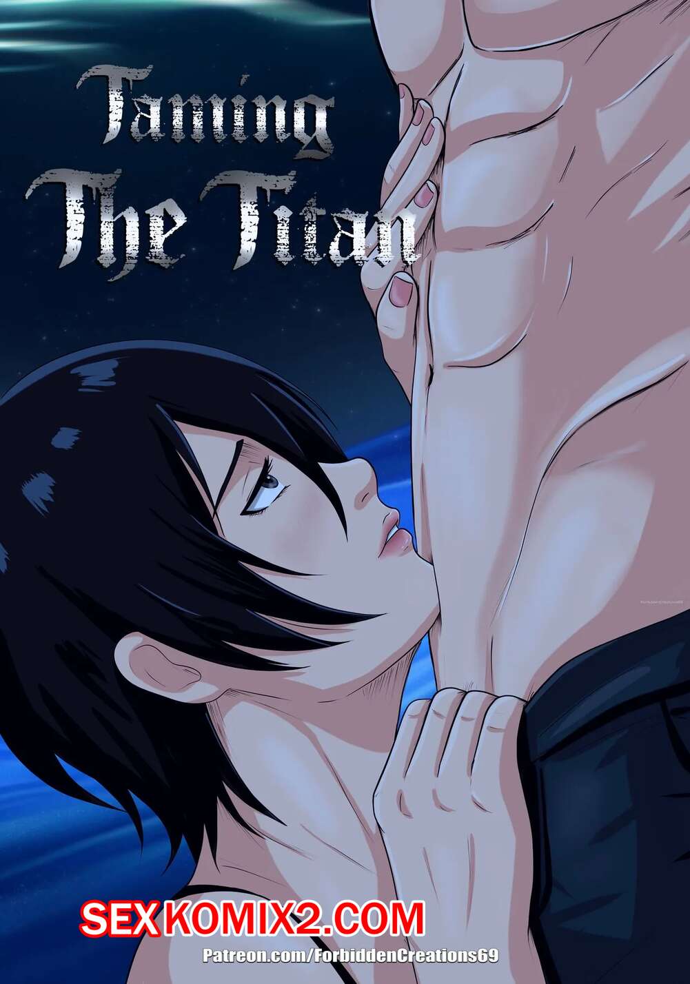 Порно комикс Атака Титанов. Укрощение Титана. Taming The Titan. ForbiddenCreations69