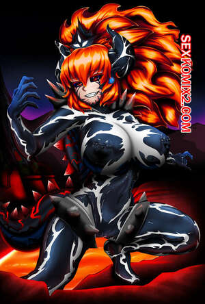Порно комикс Баязет Симбиотик. Веном. Bowsette Symbiotic