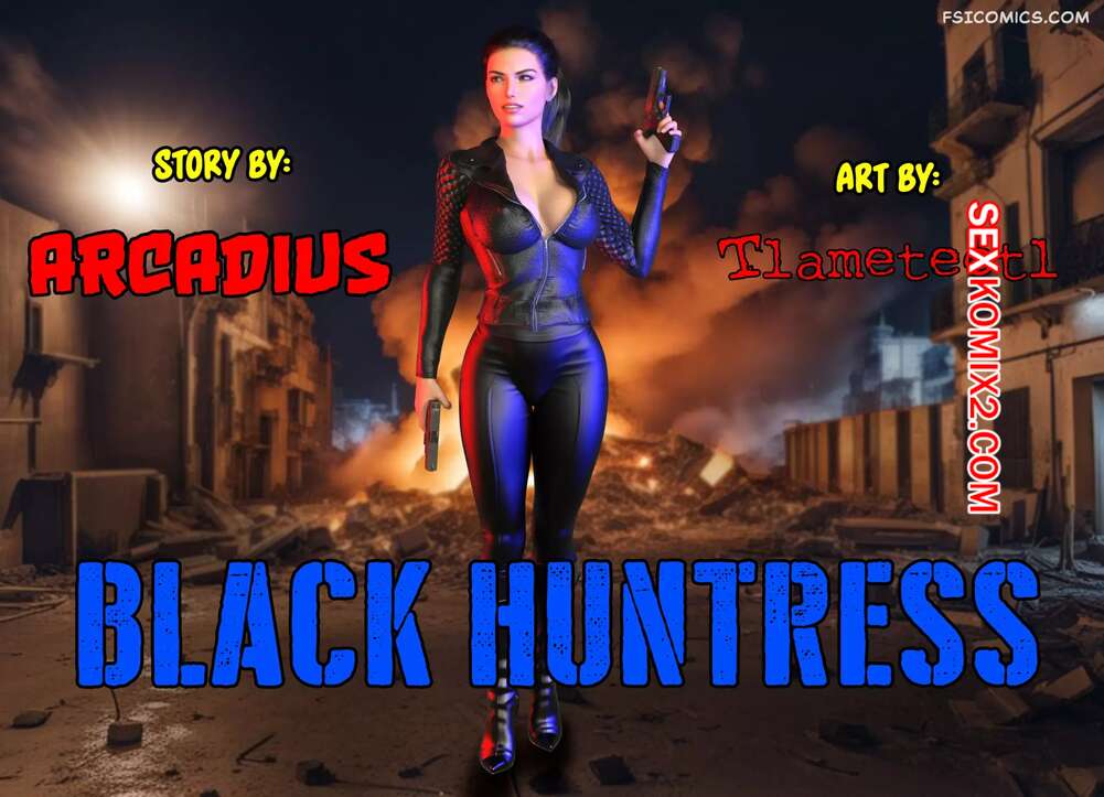 Порно комикс Чёрная Охотница. Black Huntress. Tlameteotl