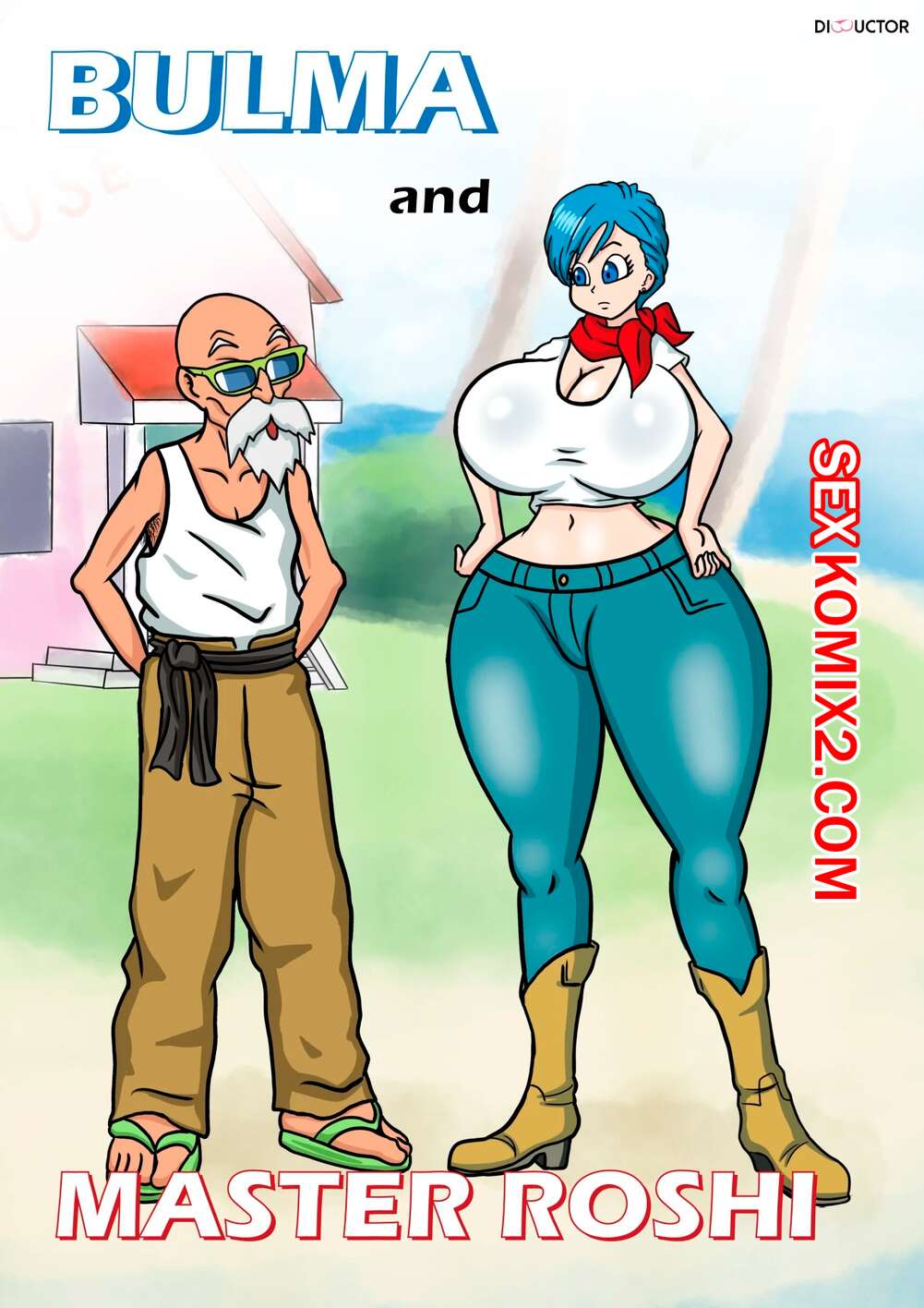 Порно комикс Dragon Ball. Бульма и Роши. Bulma and Roshi. Dibuctor.