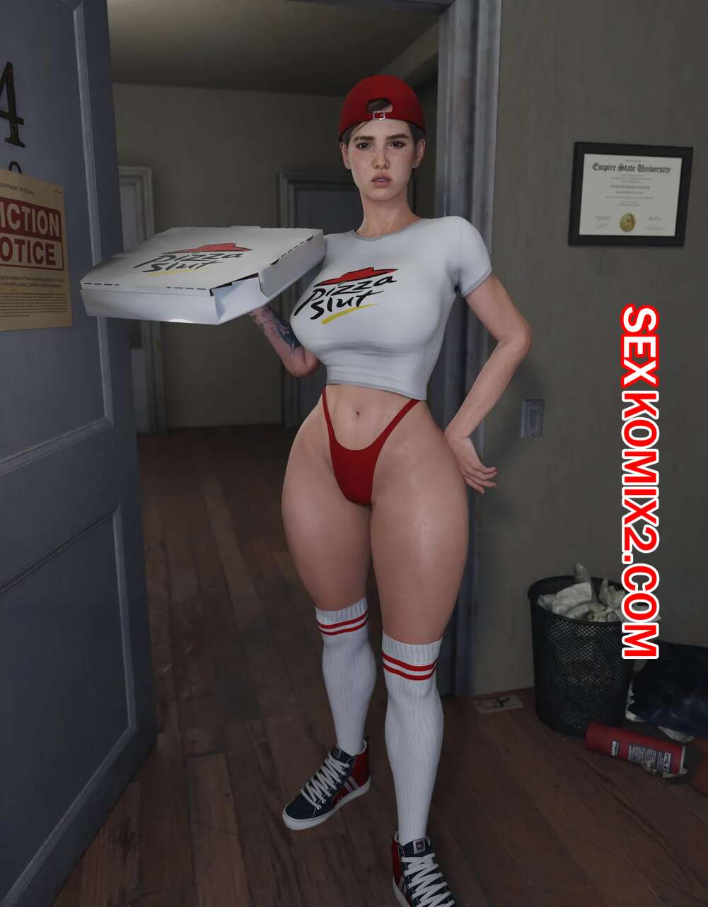Порно комикс Ellie Pizza Girl. The Last of Us. Kookrak