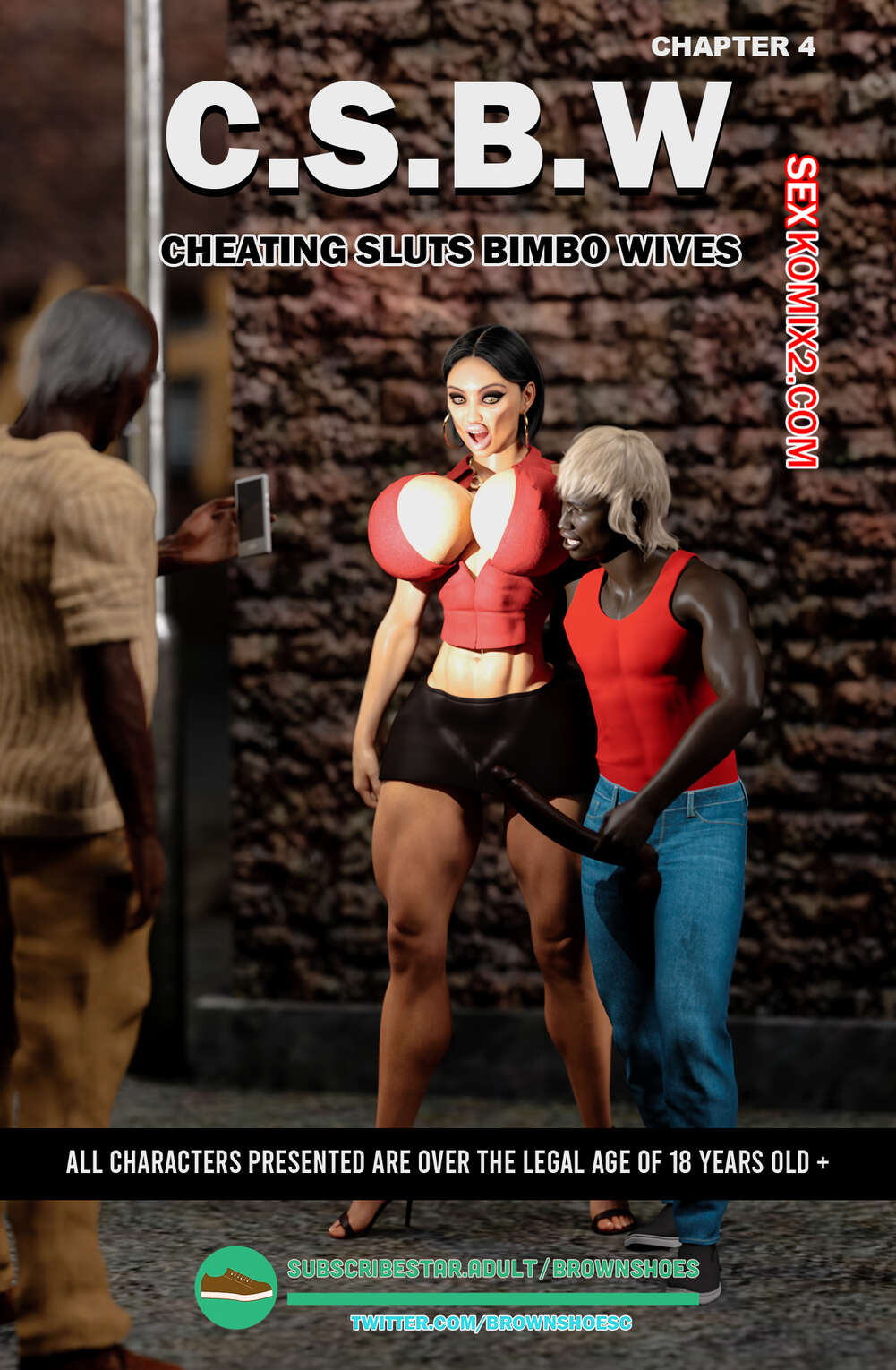 Порно комикс Изменяющие шлюхи бимбо жены. Часть 4. Cheating Sluts Bimbo Wifes. Brown Shoes