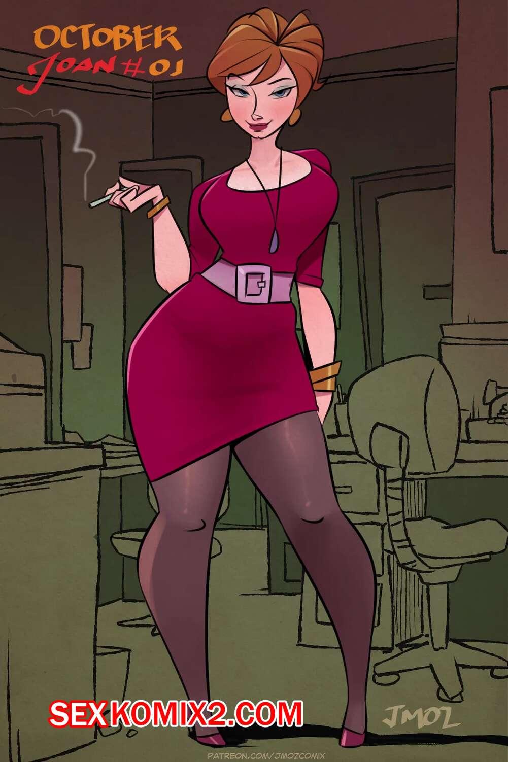 Порно комикс Joan Holloway. Mad Men. Jmoz Comix