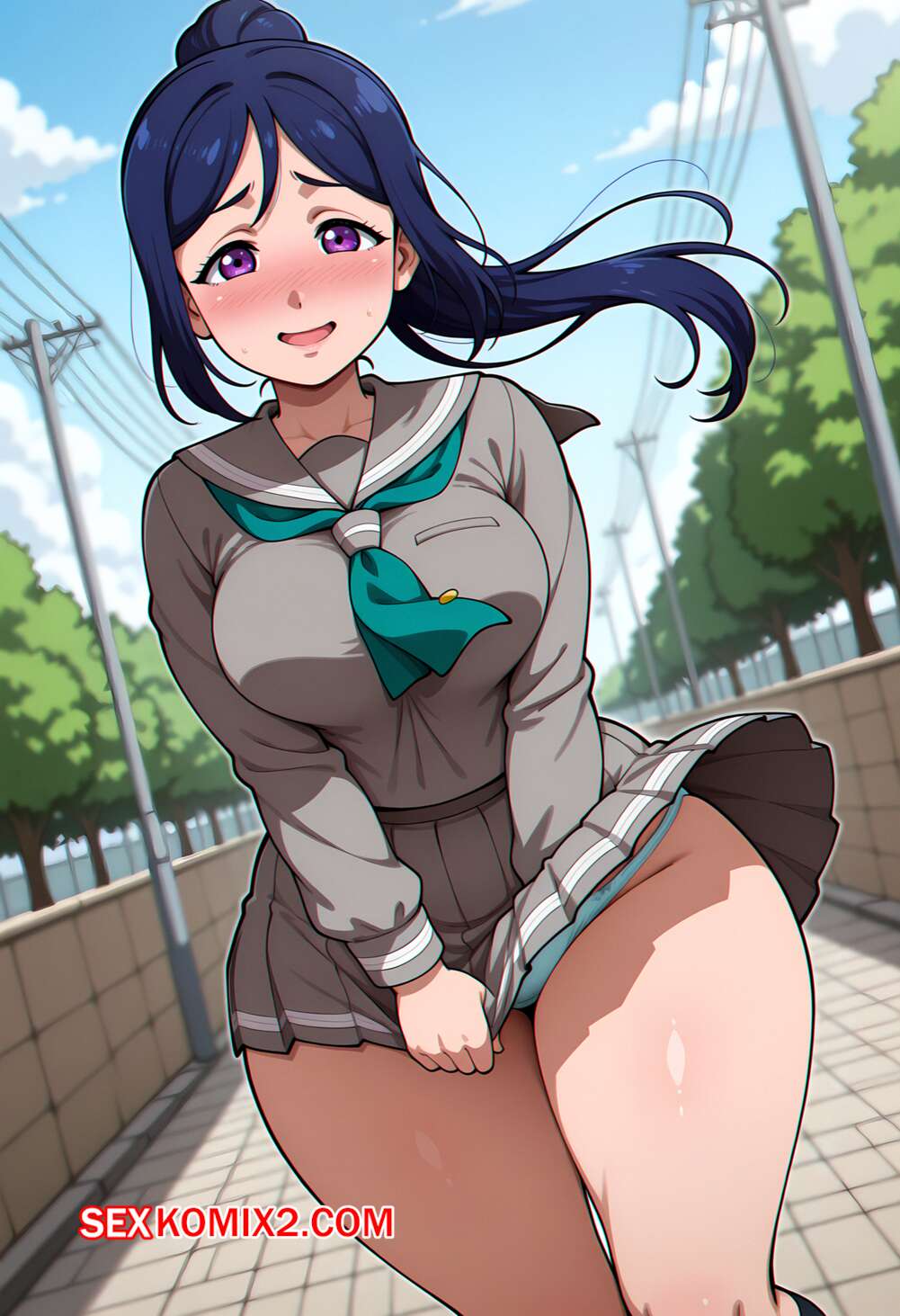 Порно комикс Kanan Matsuura. Floxin