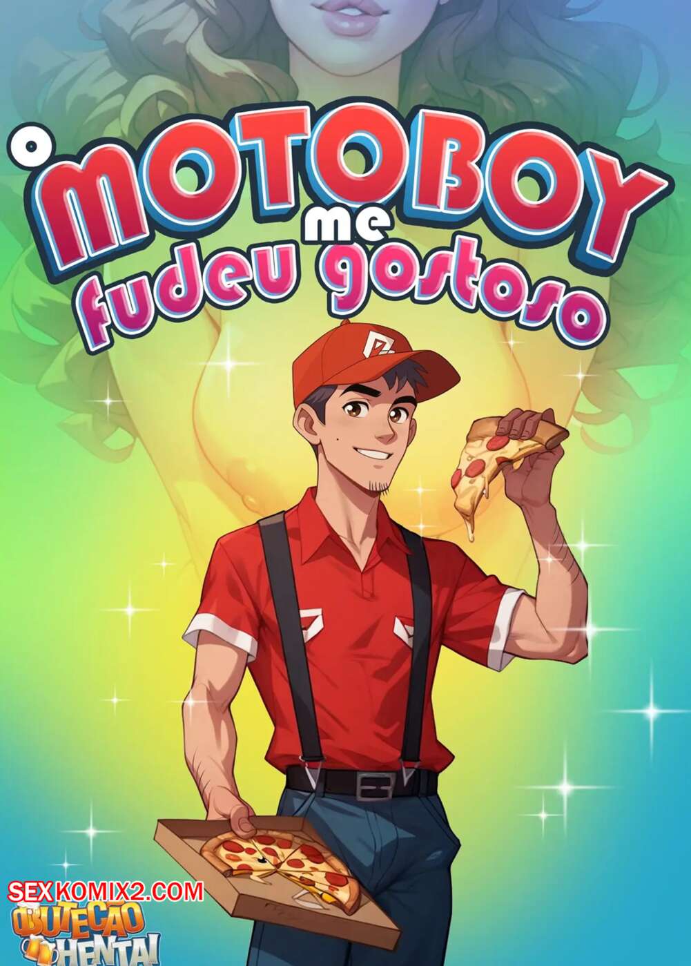 Порно комикс Курьер меня здорово оттрахал. O motoboy me fodeu gostoso. O Butecao