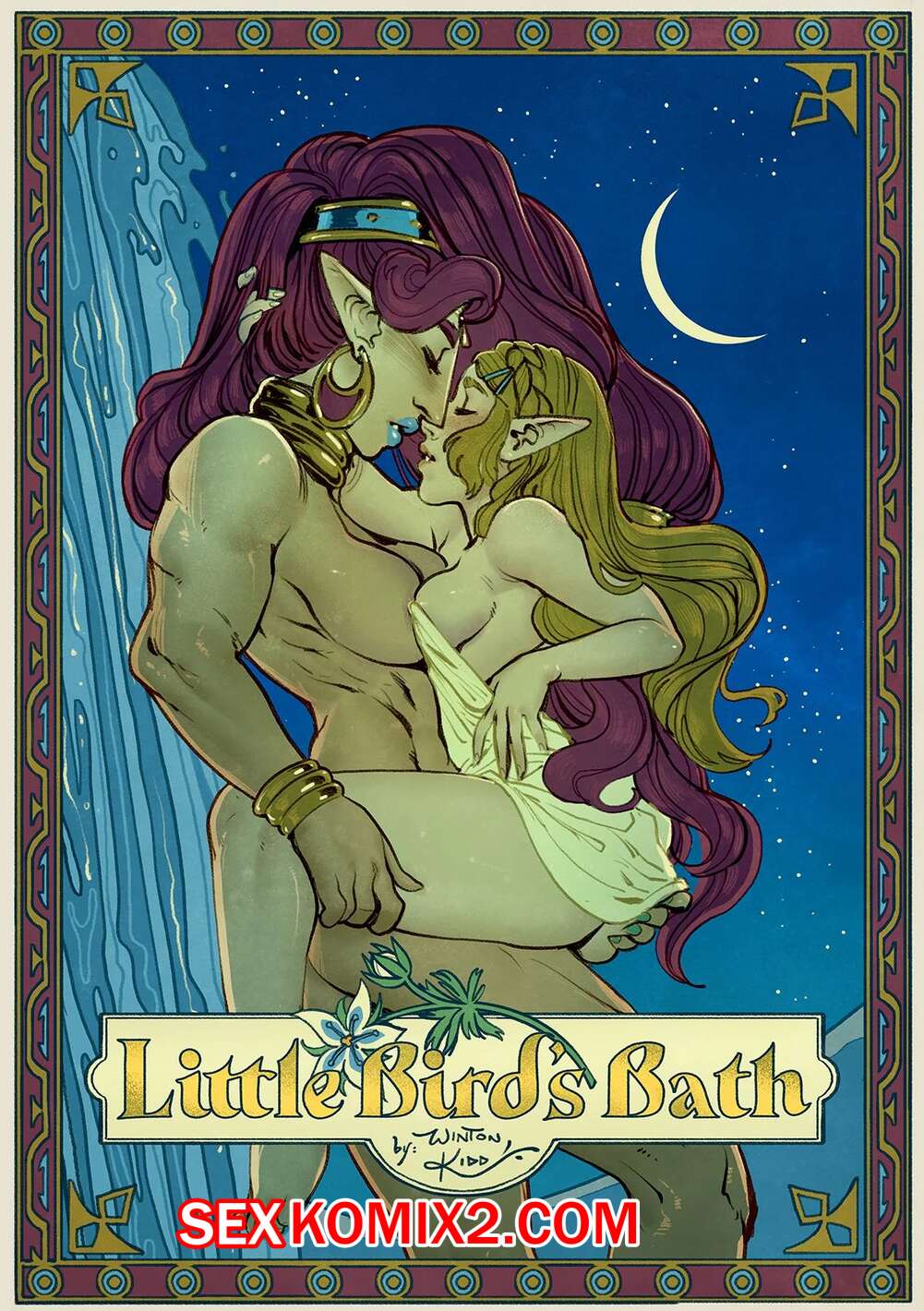 Порно комикс Legend of Zelda. Купальня маленькой птички. Little Birds Bath. WintonKidd