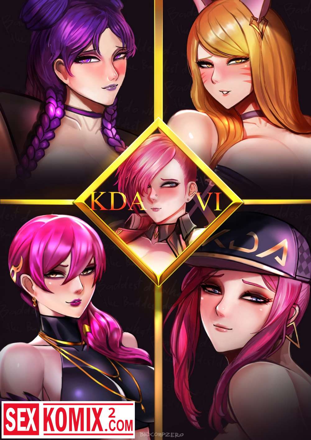 Порно комикс Лига легенд. KDAxVi.