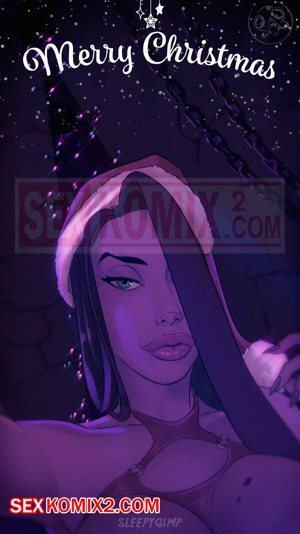 Порно комикс Merry XMas 2021. SleepyGimp