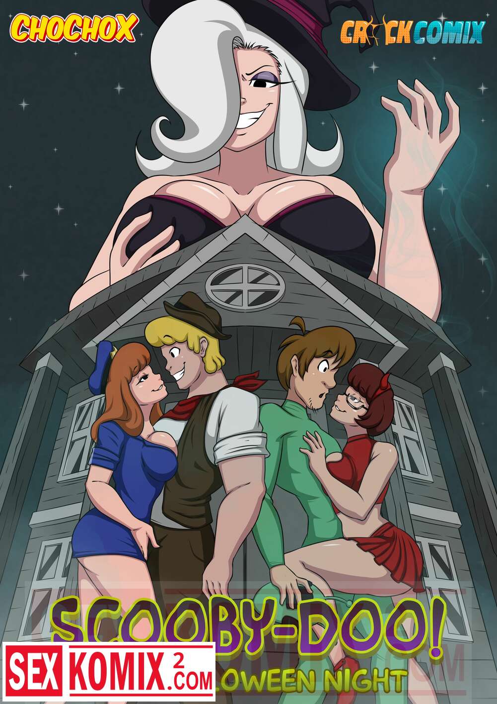 Порно комикс Ночь Хэллоуина. Скуби-Ду. Crock.