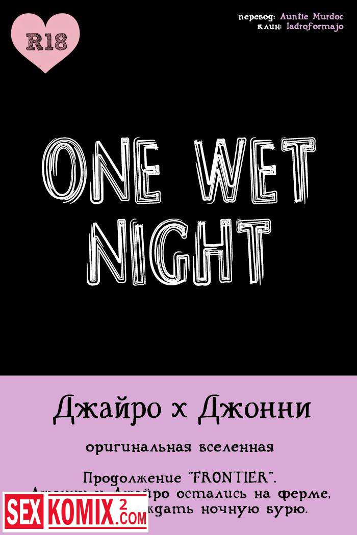 Порно комикс Одна сырая ночь. Джонни и Джайро.