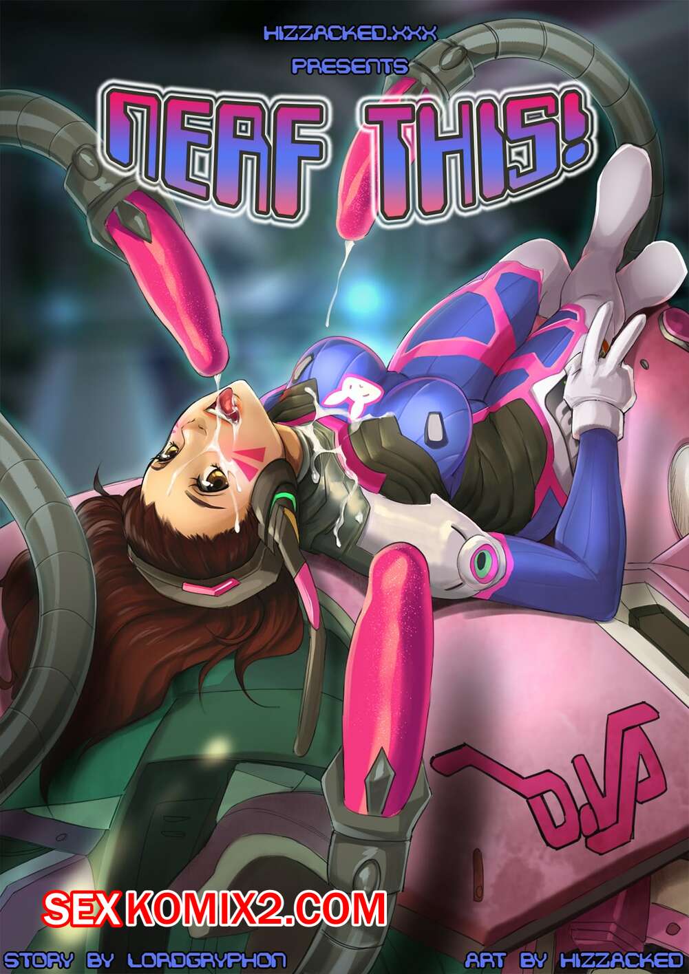 Порно комикс Овервотч. Попробуй ка занерфить