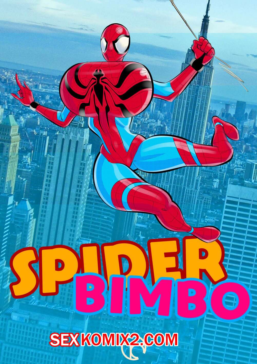 Порно комикс Паучиха. Spider Bimbo. Croquant