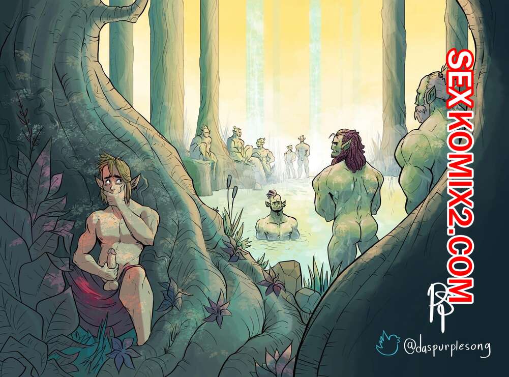 Порно комикс Подглядывающий Эльф. Peeking Elf.