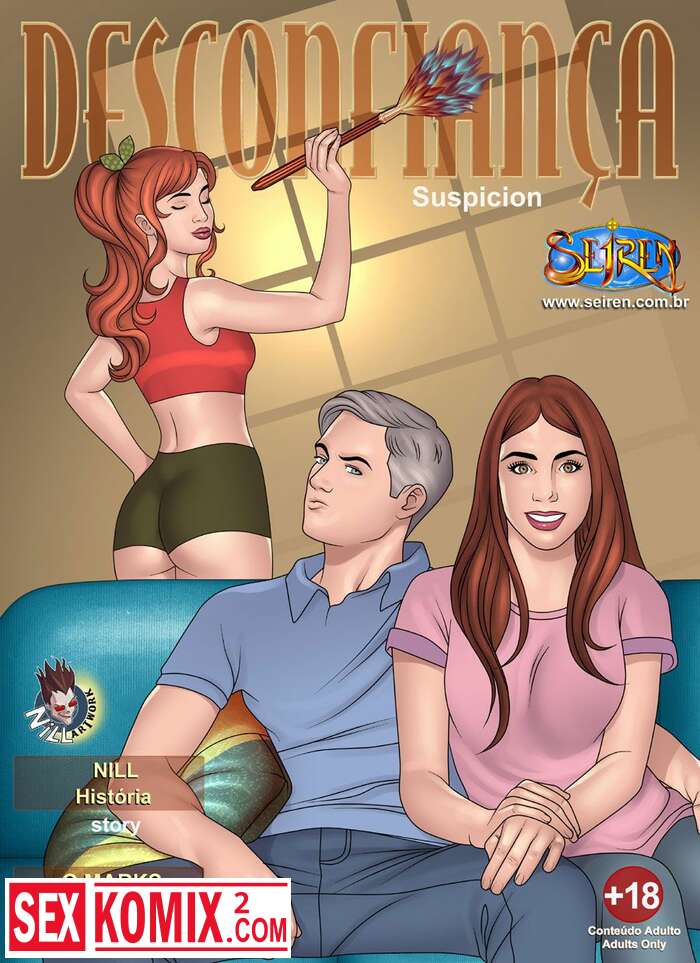 Порно комикс Подозрение. Часть 1. Английский.