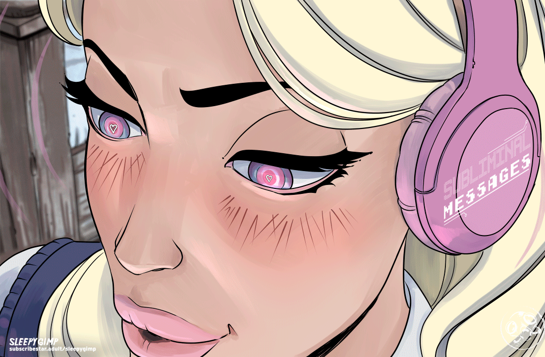 Порно комикс Подсознательные сообщения. ГИФ. Subliminal Messages Animated. SleepyGimp