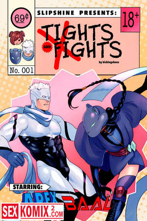 Порно комикс Поединок в колготках. Английский.