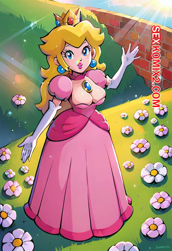 Порно комикс Princess Peach. AI generated.
