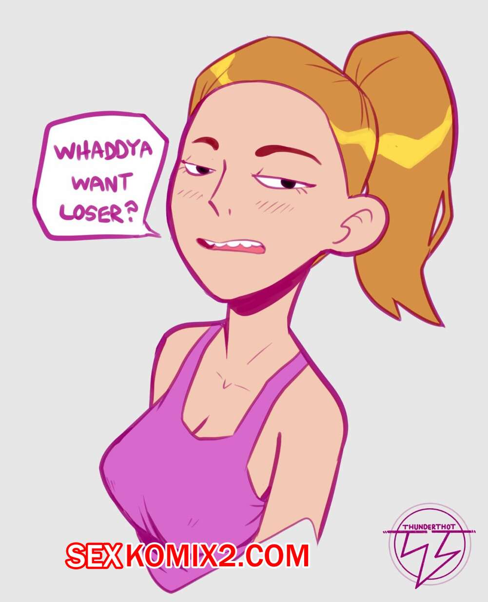 Порно комикс Рик и Морти. Саммер и Морти. Summer and Morty. ThunderThot