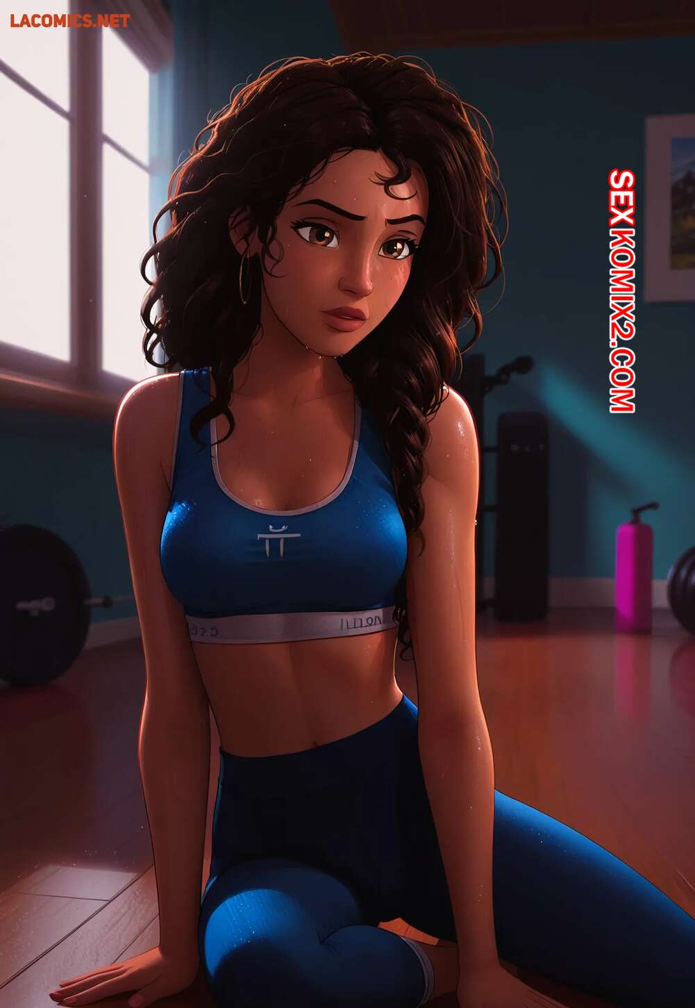 Порно комикс Rio Morales Hits the Gym. LowFireStudios