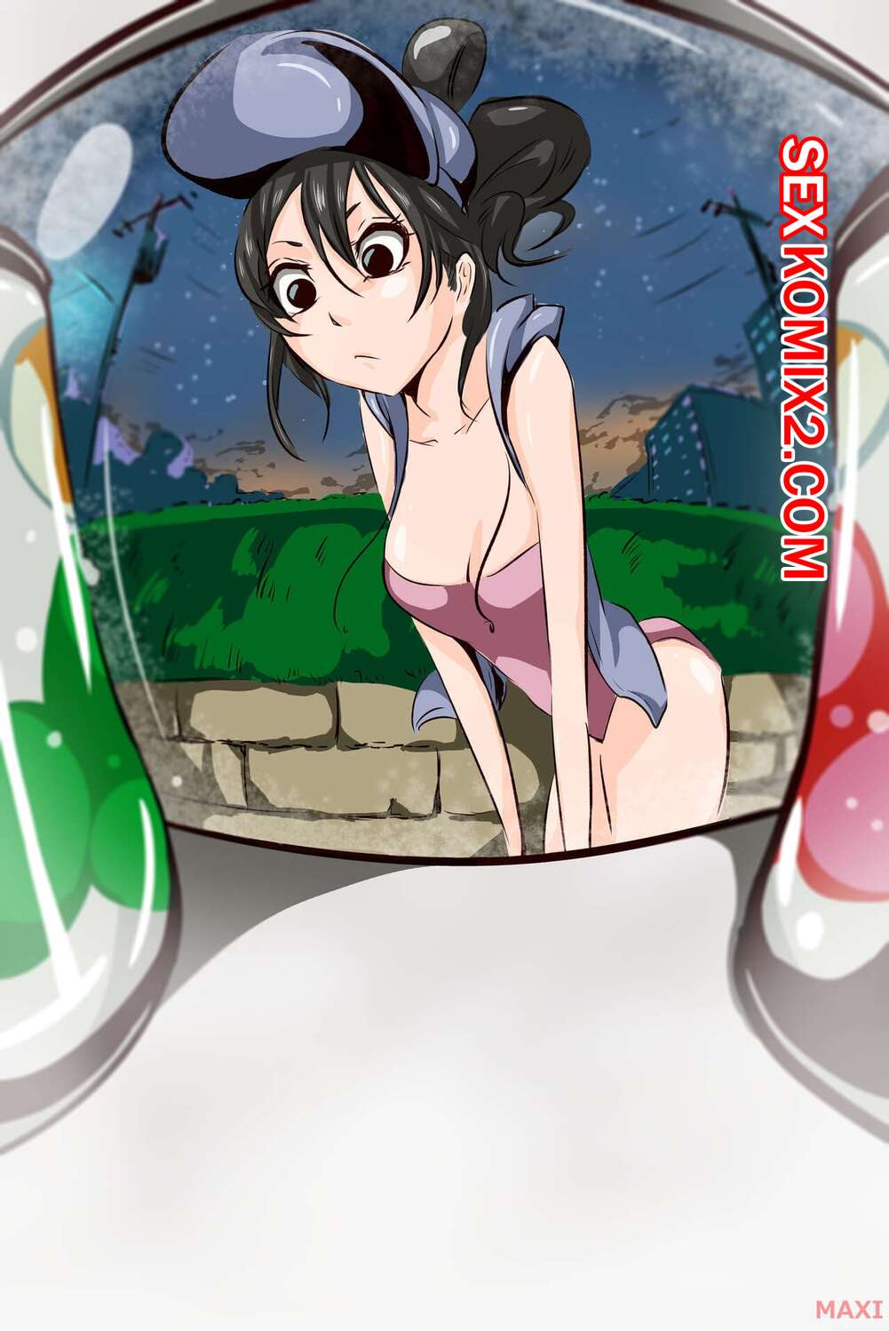 Порно комикс Рукия против торгового автомата