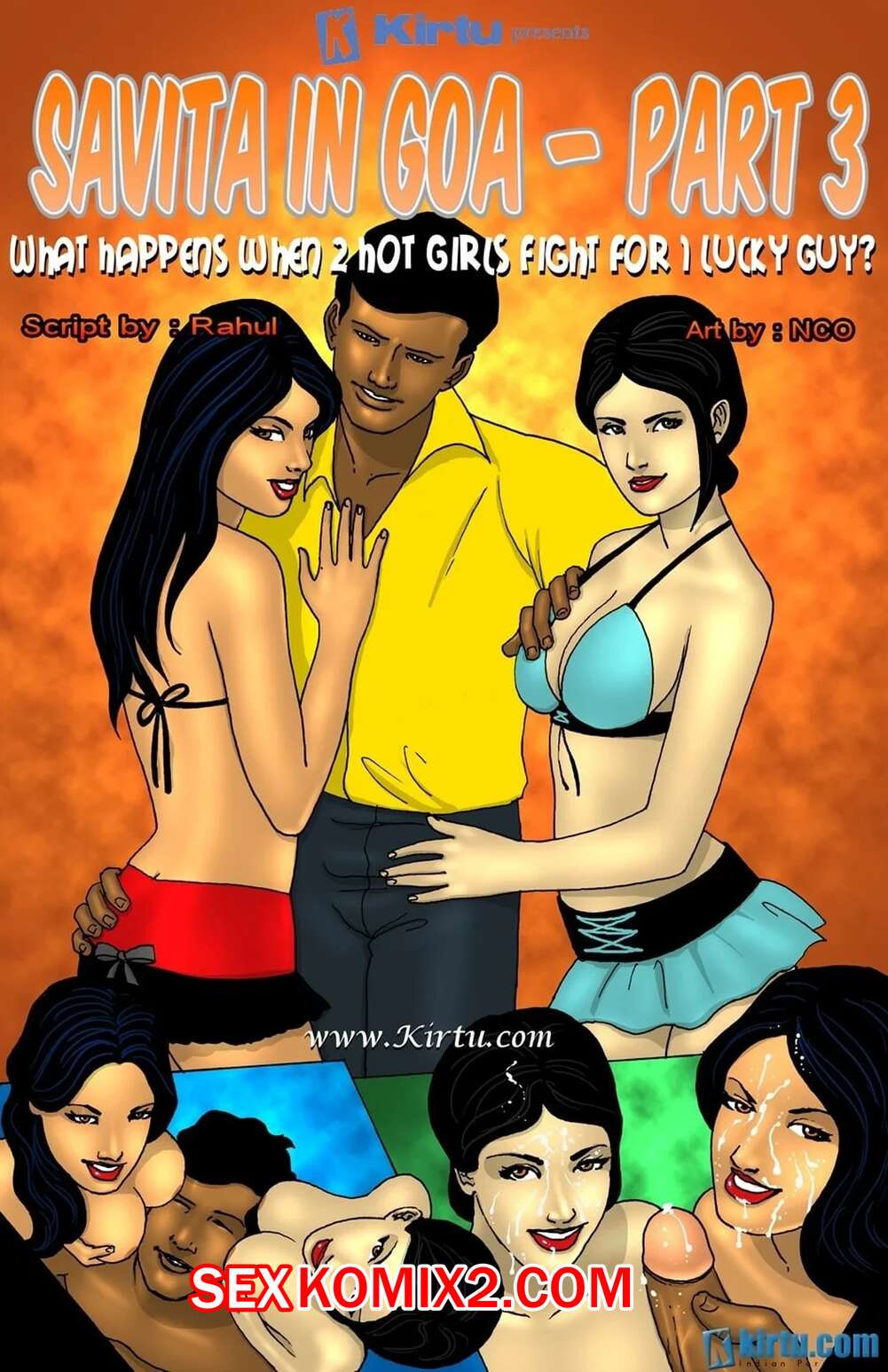 Порно комикс Савита Бхабхи в Гоа. Часть 3. Savita Bhabhi In Goa. Kirtu