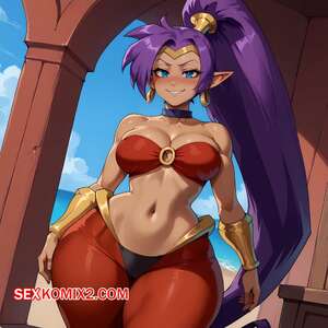 Порно комикс Shantae x BBC. Floxin