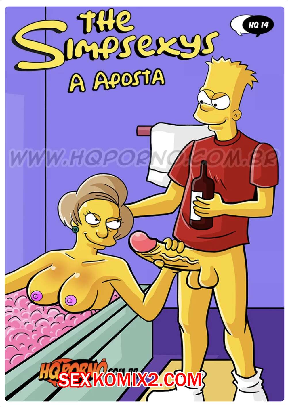 Порно комикс Симпсексы. Часть 14. Спор. Os Simpsexys. HQPorno