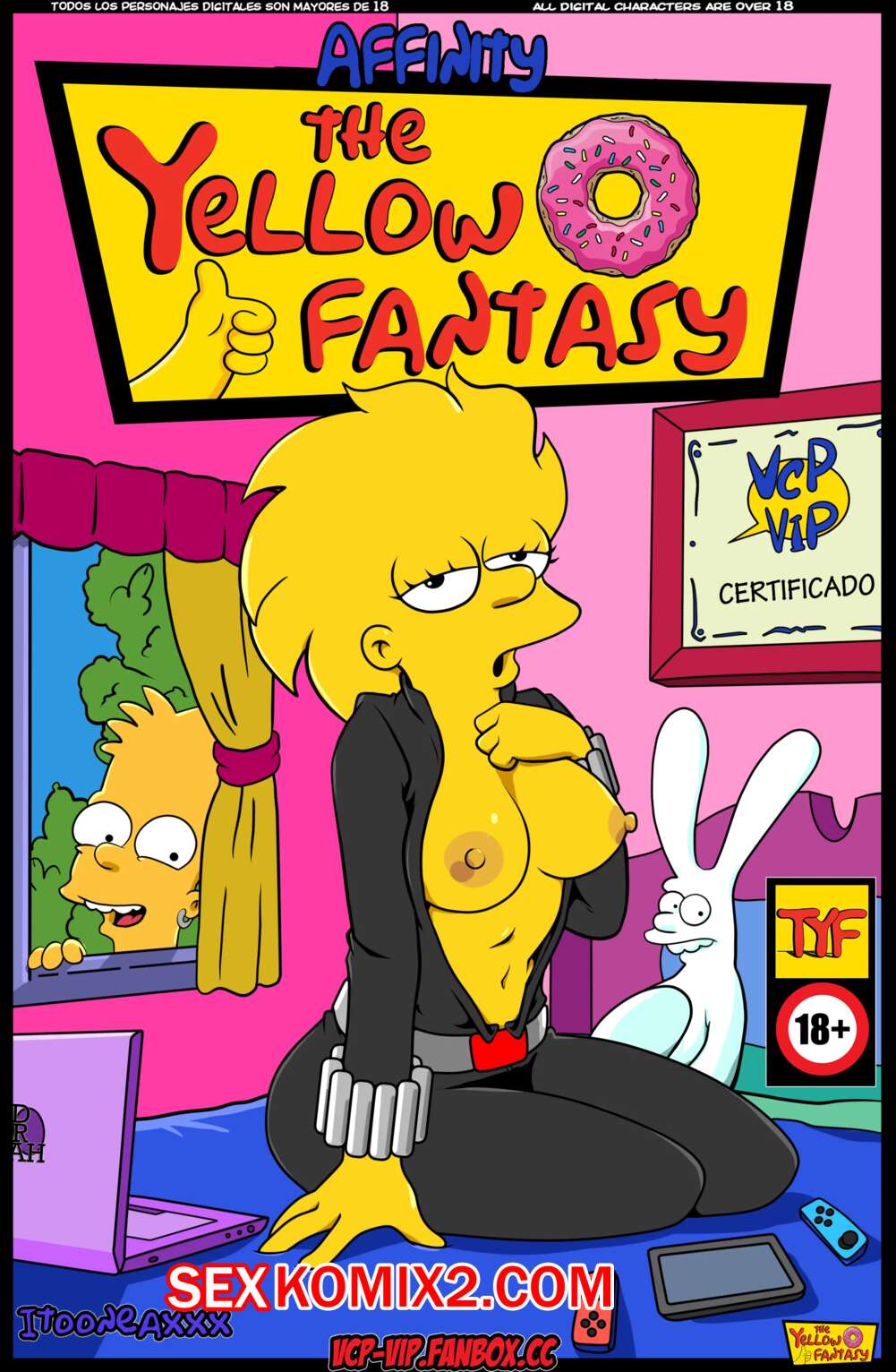 Порно комикс Симпсоны. Желтая фантазия. Близость. The Yellow Fantasy. Affinity. IToonEAXXX.