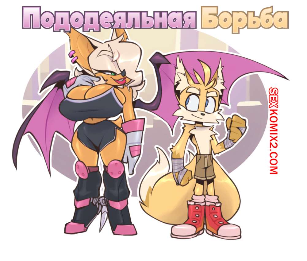 Порно комикс Sonic The Hedgehog. Пододеяльная борьба. Let Them Fight. BigDad
