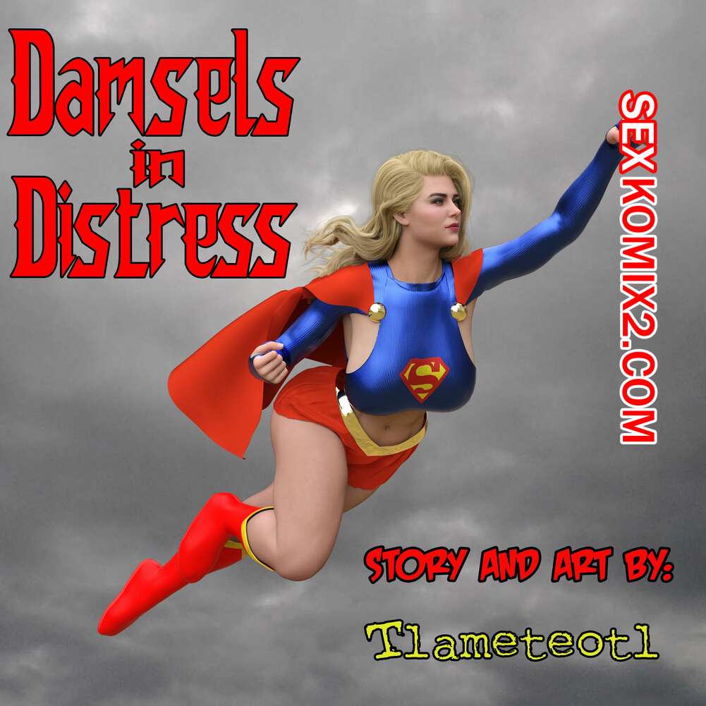 Порно комикс Супергерл. Девочки в беде. Damsels in Distress. Tlameteotl.