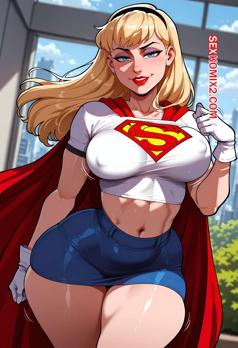 Порно комикс Supergirl. Floxin