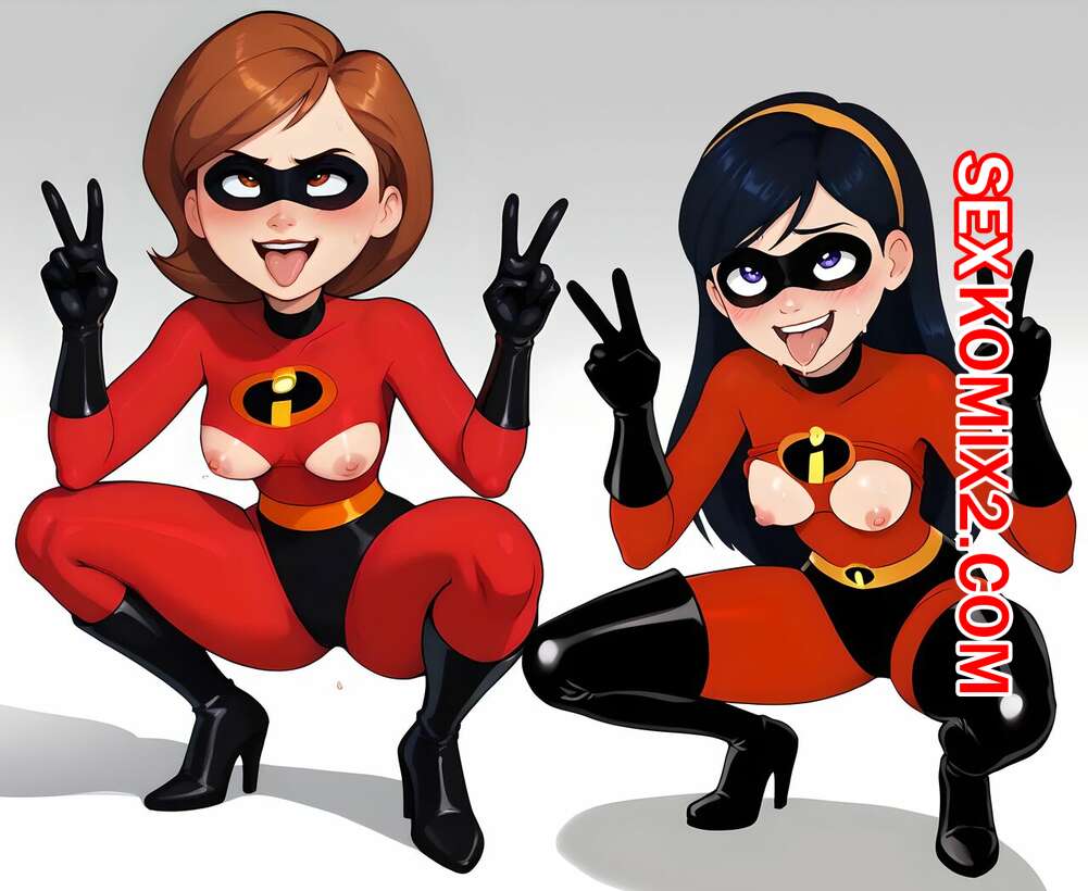 Порно комикс Суперсемейка. Litchaudhumide. Mrs. Incredible. helen parr. ai generated.