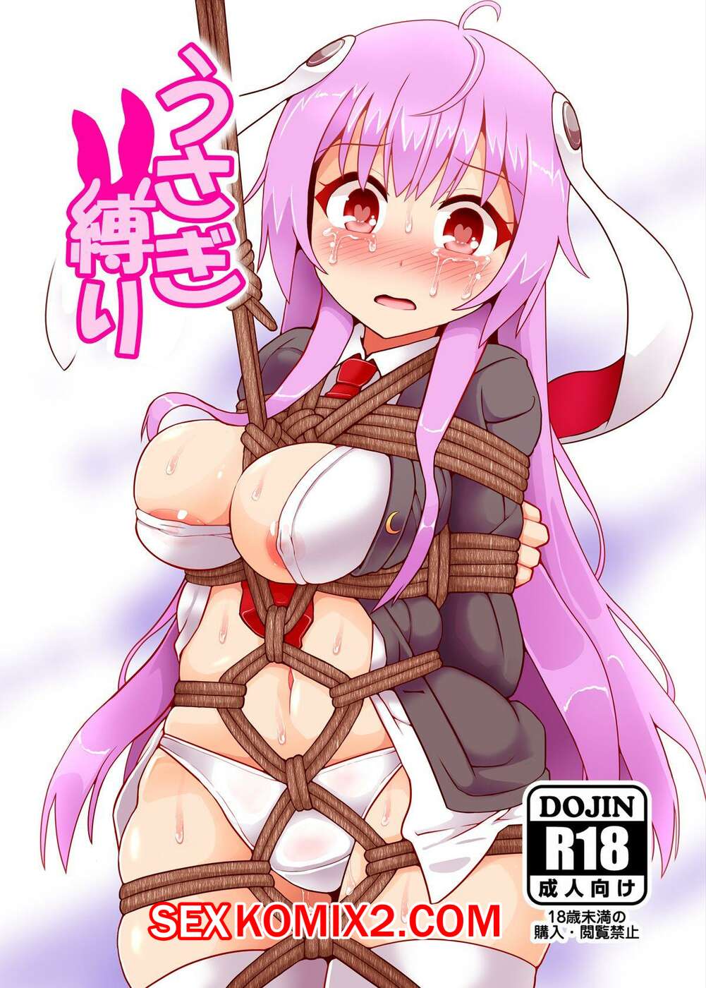 Порно комикс Touhou Project. Связанный кролик. Usagi Shibari