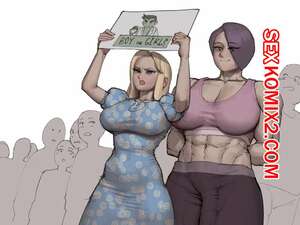 Порно комикс Транс и традиционная девушка. Trans vs Tradgirl. wjs07.