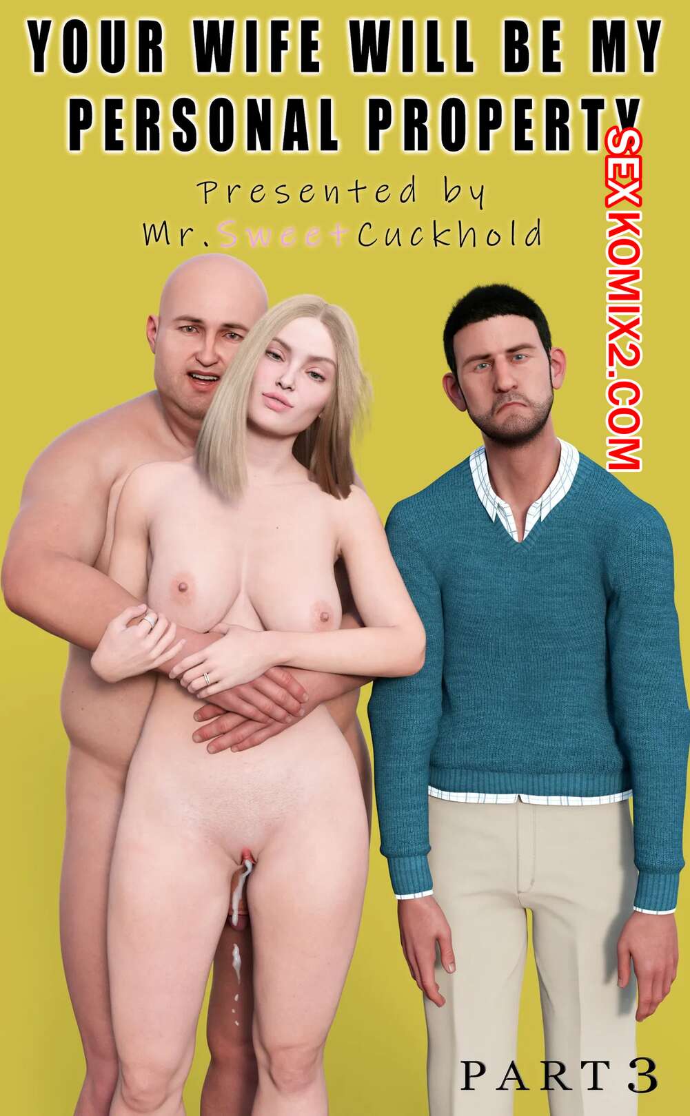 Порно комикс Твоя жена будет моей личной собственностью. Часть 3. Mr.SweetCuckhold