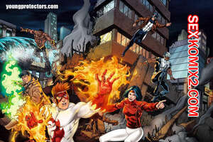 Порно комикс Юные Защитники. Часть 0. Привлечение Врага.