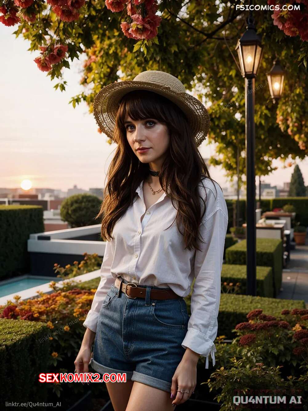 Порно комикс Zooey Deschanel. New Girl Passengers. QuantumAI